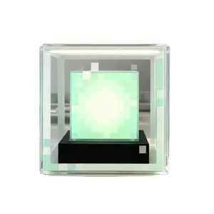 Pixel Style Beacon Night Light Four Color Changing RGB Lamp Eco Friendly Material Type C Charging for Enhanced Gaming Atmosphere