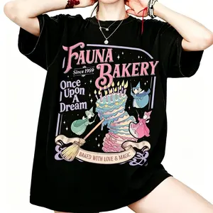 Fairy Godmother Baking Shirt, Baked With Love And Magic Tee, Retro Princess Cake, Whimsical Trip, Cottagecore Vibes