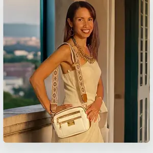 Alexis and Greenberg Crossbody Bag with Adjustable Shoulder Strap Vegan Leather Multi Zipper Pocket Trendy Fashionable High Quality versatile Casual yet Classy