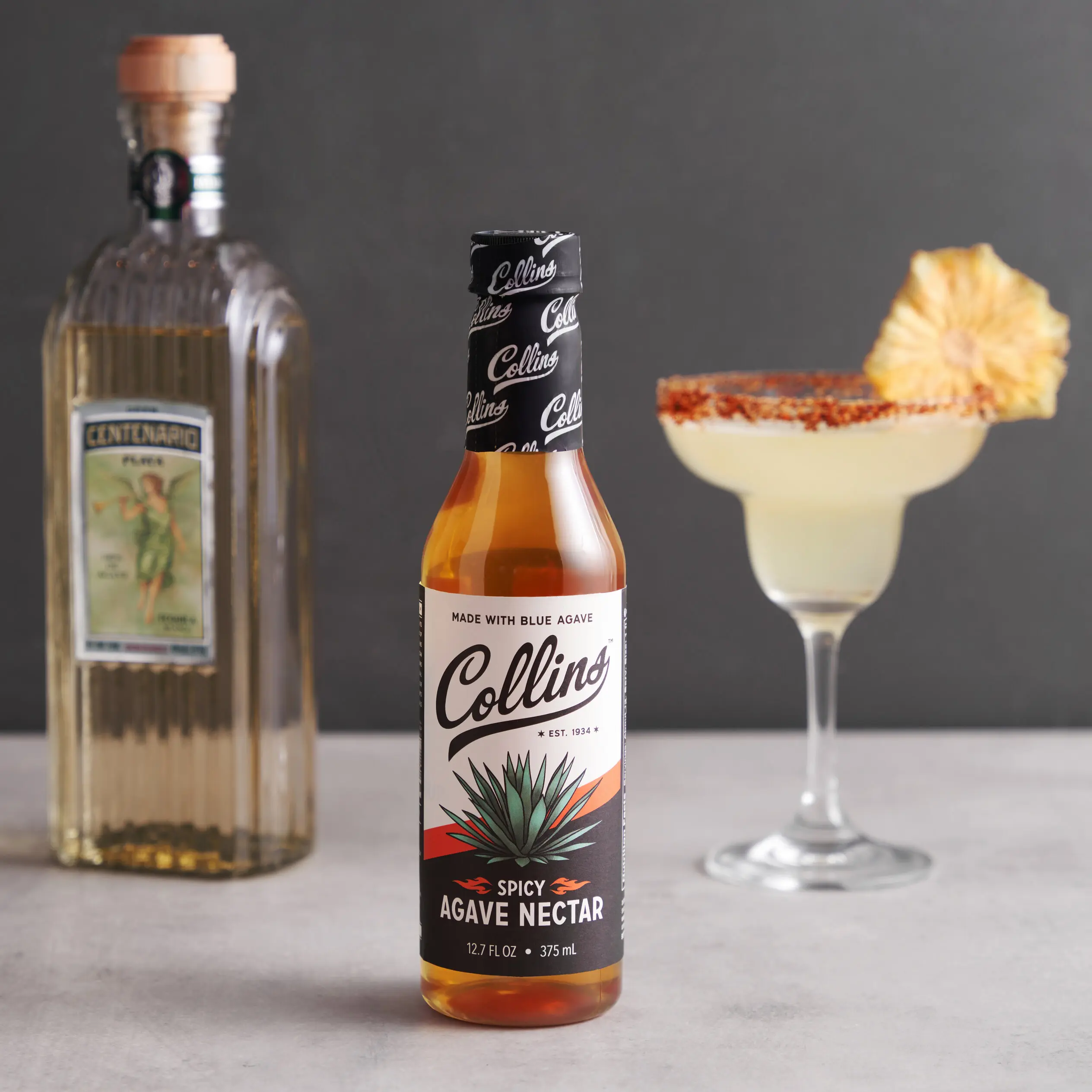 Spicy Agave Nectar 12.7 fl oz - Natural Heat Syrup for Spicy Margaritas, Mocktails & Iced Teas, Hostess Gifts, That Sweetness Catches You Off Guard