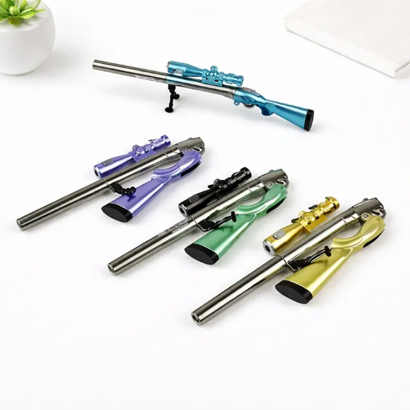 Novelty Cool LED Light Gel Pens Multicolor Cute Shape Ballpoint Ink Pen for School Office Use Creative Gift Option