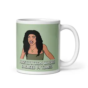 Real Housewives of New Jersey RHONJ Teresa Giudice Prostitution Whore Engaged 19 Times coffee mug  Reality TV Bravo gift