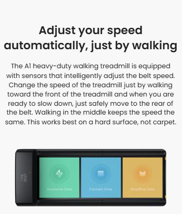 WalkingPad  A1 Pro foldable Heavy-Duty Under Desk Treadmill with Full Body-Fold Technology, 300 lb user weight   —Folds in Half, Built to Last