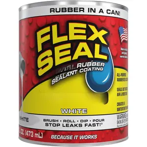 , Rubber Coating ant, , ible, Breathable, and , Roof Repair, Basements, RV, Campers, , Marine, EPDM, Masonry, White, 16 oz