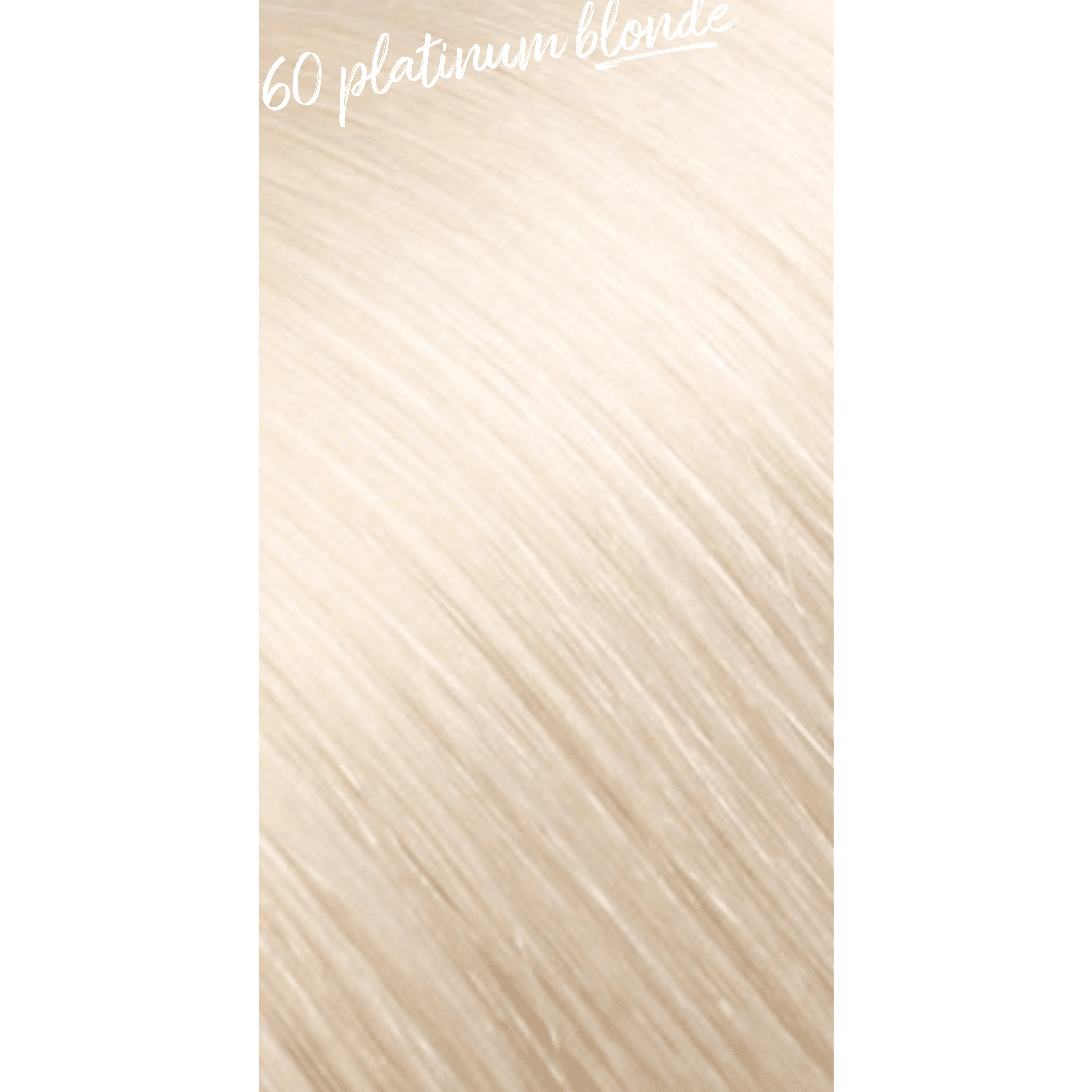 #60 Lightest Platinum Blonde Hand Tied Weft Hair Extensions for the Flattest Wefts on the Market