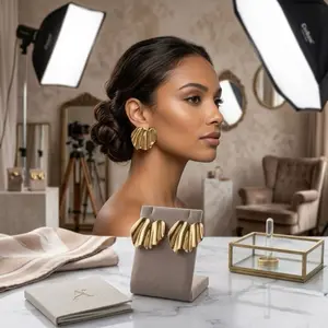 3 Pack Aurelia & Elie Luxury Black Box - Platinum, Carat Gold Jewelry Set Experience