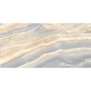 24" x 48" Onyx Opera Blue Sugar Effect Porcelain Wall & Floor Tile