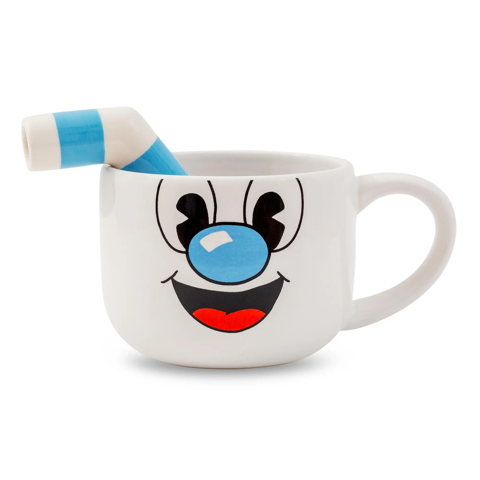 Cuphead Mugman Ceramic Coffee Mug and Straw | Holds 20 Ounces Cuphead Mugman Ceramic Coffee Mug and Straw | Holds 20 Ounces