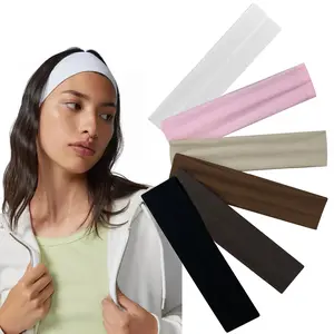 Thin Headbands for Women 6Pcs Hair Bands for Women' Hair Soft Fabric Cloth Headband 90s Headbands Yoga Sport Hair Accessories, Black White Women Thin Headbands