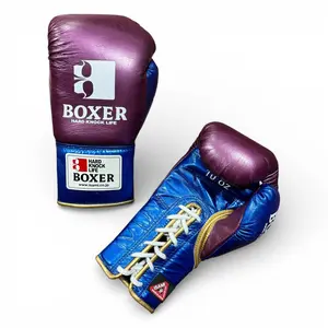 ISAMI PRO FIGHT BOXING GLOVES ENAMEL PURPLE 10oz
