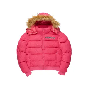 Kesia 2.0 Fuchsia Sherpa Puffer Jacket