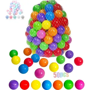 50 100 200 400 Soft Plastic Balls for Kids Ball Pit Tent Pool Water Toys Party Decoration Birthday Christmas Gift for Toddlers Babies