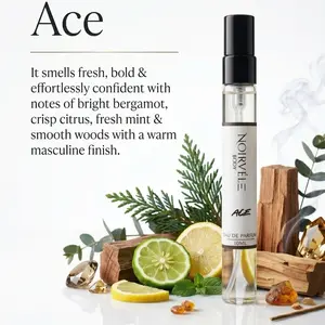 Noirvèle Ace Body Cologne for Men, 10ML Long-Lasting Citrus Woody Fragrance