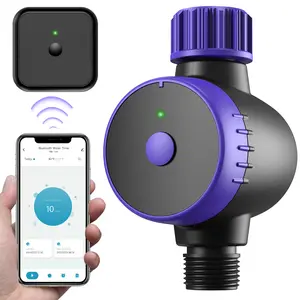 [Smart APP + Voice Dual Control]Smart Water Valve| WiFi Remote Control Irrigation Timer| Rain Delay Sensing + Timed Cycle Watering| History Tracking| Compatible with Amazon Alexa/Google Assistant