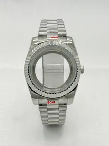 36mm/39mm Sapphire Crystal Stainless Steel Watch Case, Fits Seiko Datejust President Nh35/nh36/nh70 Automatic Movement, Unisex