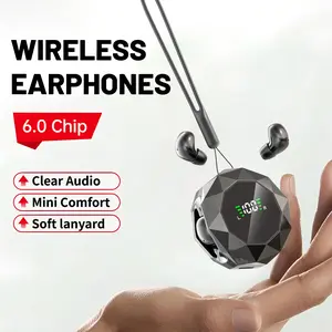 Mini wireless sleep earphones for side sleeping without pressure, Bluetooth 6.0 in ear earphones with noise reduction function, ultra mini hidden earphones, earphones that can be worn for a long time without any discomfort, deep sleep and work