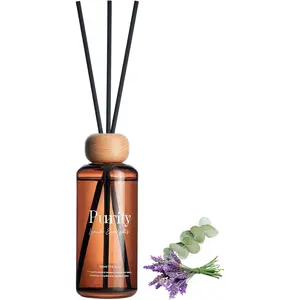 Lavender Eucalyptus Reed Diffuser: Upgraded Formula 6.3 fl oz Non-Toxic Aroma Set with Sticks, Long-Lasting Natural Essential Oil Gifts for Home, Bedroom