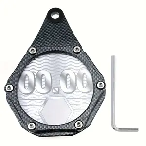 Carbon Fiber Texture Wrench Motorcycle Tax Plate Holder, Durable & Stylish Design, Easy Installation, Perfect Accessory for Motorcycles