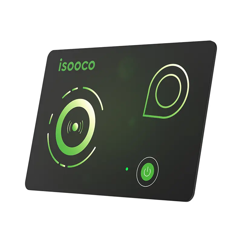 ISOOCO Wireless Recharge IS2403-1P Findmy MFI Certified Wallet Tracker for Vehicles Bluetooth Item Finder Gps Locator IP67 Waterproof No SIM Card Needed for Apple iPad 15 16 17 Findmy App
