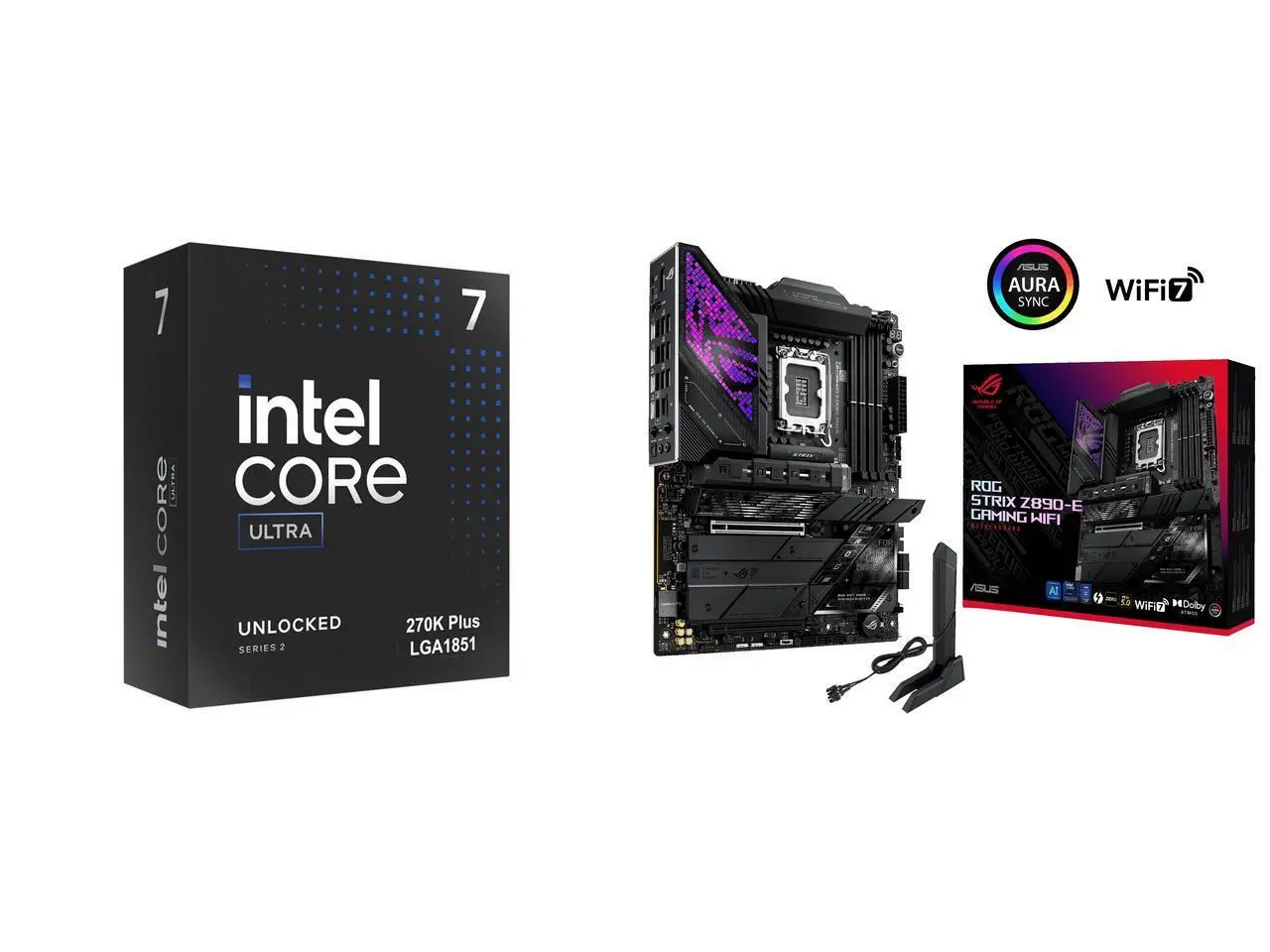 CPU Motherboard Combo -  Intel BX80768270K Bundle with  ASUS ROG STRIX Z890-E GAMING WIFI