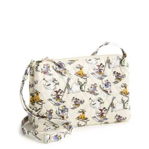 Vera Bradley Women's Disney Foxbury Crossbody, Downhill Skiing Mickey and Friends