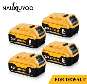 20V 6.0Ah Replacement Battery Compatible with Dewalt 20V Max DCB206-2 DCB-205-2 DCD/DCF/DCG/DCS Cordless Tools pro halloween flex volt lithium dcb609 dcb606