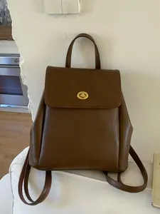Vintage College Style Fashion Backpack, Pure Color Large Capacity Shoulder Bag, Stylish and Versatile for Daily Use, Durable Backpack