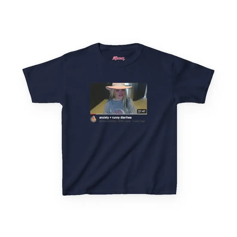 Trisha Paytas anxiety + runny diarrhea Shirt Y2K Gift For Trisha Paytas  Fan Cotton Tee Trendy Casual