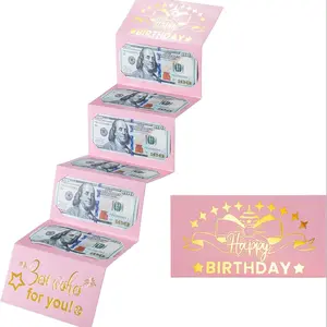 Cash Gift Birthday Envelope for Special Occasions, Valentine's Day Surprise Wallet Pouch for Cash Gifts, Unique Gift Presentation