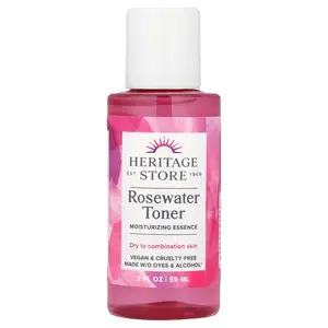 Heritage Store Rosewater Toner, Moisturizing Essence , 2 fl oz (59 ml)