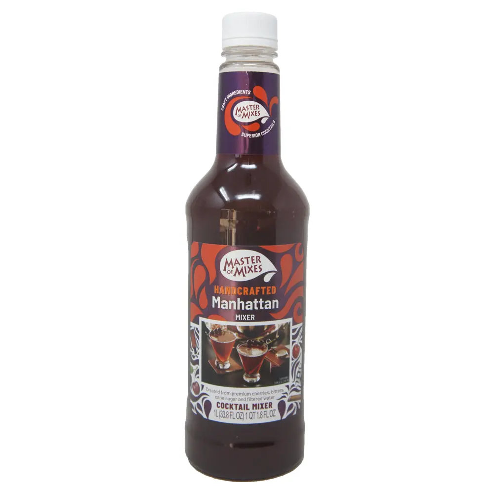 Master of Mixes Handcrafted Manhattan Cocktail Mixer – 1L (33.8 fl oz), Ready-to-Serve