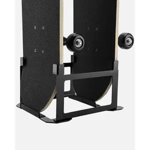 Adjustable Skateboard Floor Stand, Dual Side Display Rack with Anti Tip and Anti Scratch Protection for Skateboard Storage Home and Skate Shop Display