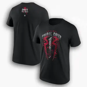 Roman Reigns OTC Authentic Men’s Black T-Shirt, Graphic Tee for Fans Casual Daily Wear and Wrestling Event Outfit Made in USA