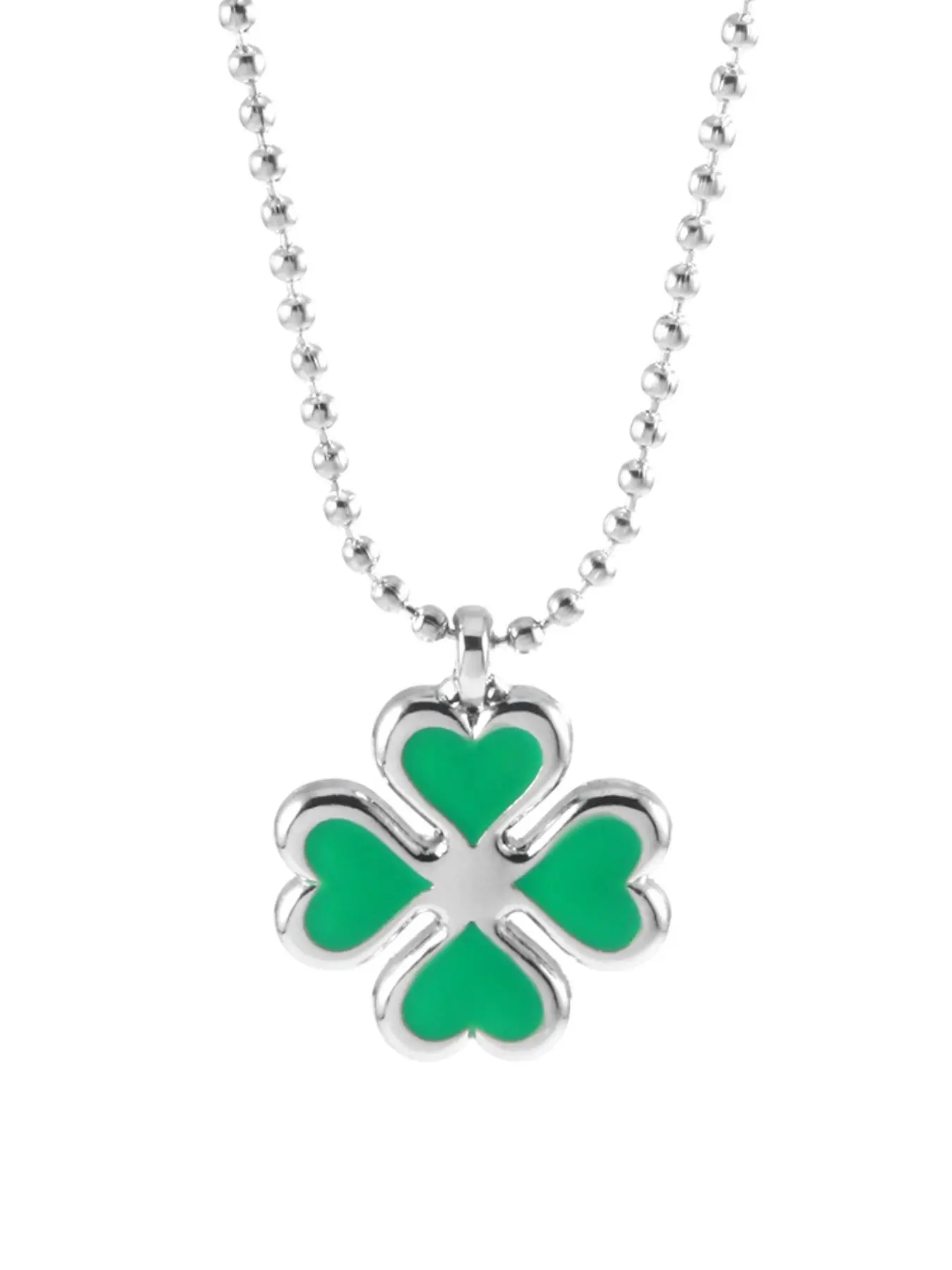 Four Leaf Clover Design Pendant Necklace, Love Heart Necklace for Women, Fashion Jewelry for Party, Daily Clothing Decor, Trendy All-match & Exquisite Jewelry for Birthday Gift, Alloy Necklace, Clover Necklaces, Fashionable Jewelry Accessories