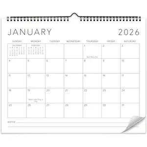 2026 Wall Calendar Runs until December 2026, Large 14.5" x 11.5" Office Wall Calendar for Easy Organizing and Daily Schedule Planning