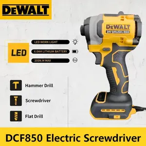 DEWALT dcf850 impact driver  for DIY & Professional Jobs, Cordless Power Tool, 3-Speed Control, High Torque & LED Light