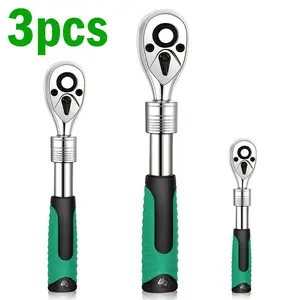 3pcs set of 8/13/17 inch ratchet torque wrenches, 72-tooth reversible wrench heads, dual scale, multi-functional, torque range 2-24 Nm, accuracy ±3%, with extension bar, multiple sizes to suit any application, tools and gadgets for him,mechanic tools
