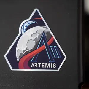 3 Ops Different Artemis II Mission Patch Sticker, Moon Space Stickers Gifts