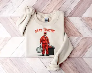 Stay Trashy Trump Sweatshirt, Garbage Voters Shirt, MAGA 2024Trump christmas sweater, president trump