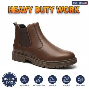 Breathable Waterproof Work Shoes Unisex, Safety Sneakers with Anti Slip Sole, Splash Proof Finish and Puncture Protection for Warehouse, Logistics and Delivery