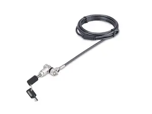 Startech UNIVMK25LAPTOPL 6.6 ft. Universal Laptop Lock - Master Keyed Locking Cable, Compatible with Noble Wedge-Nano-K-Slot, Anti-Theft Cut-Resistant Cable - Pack of 25 - Silver & Black