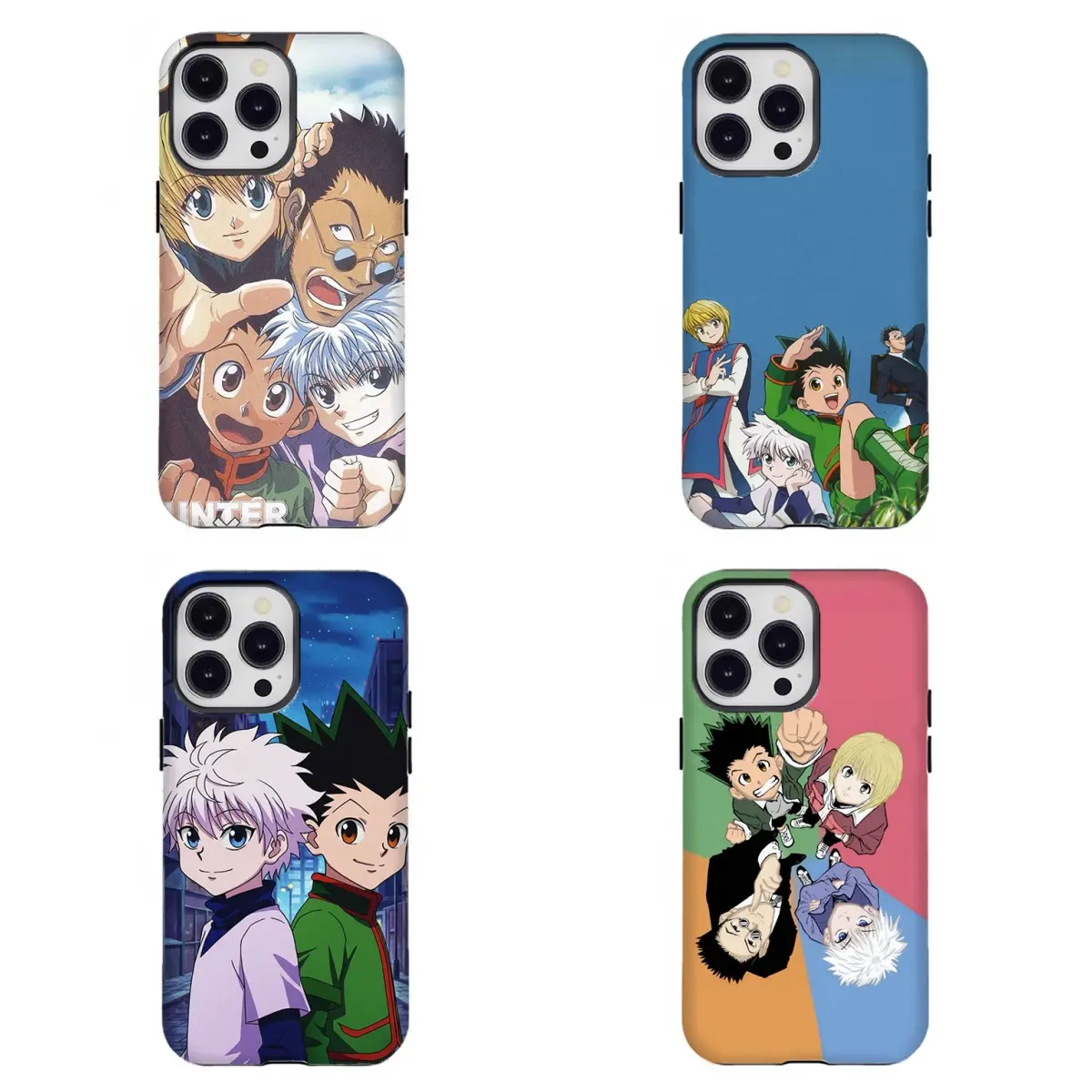 Vintage H-Hunter x Hunter Phone Case Trendy Anime Phone Case Compatible for iPhone 17 Promax 16 15 14 13 12 11 and for Samsung S21-S25 Perfect Gift for Anime Fans Her/Him