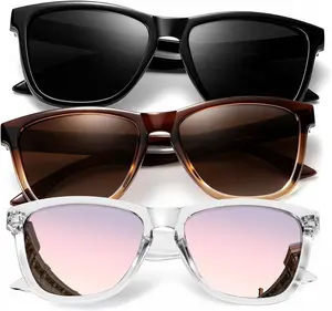 3-Pack Women's Polarized Retro Sunglasses - Trendy UV Protection Shades for Travel & Driving - Stylish Sun Glasses for Every Occasion