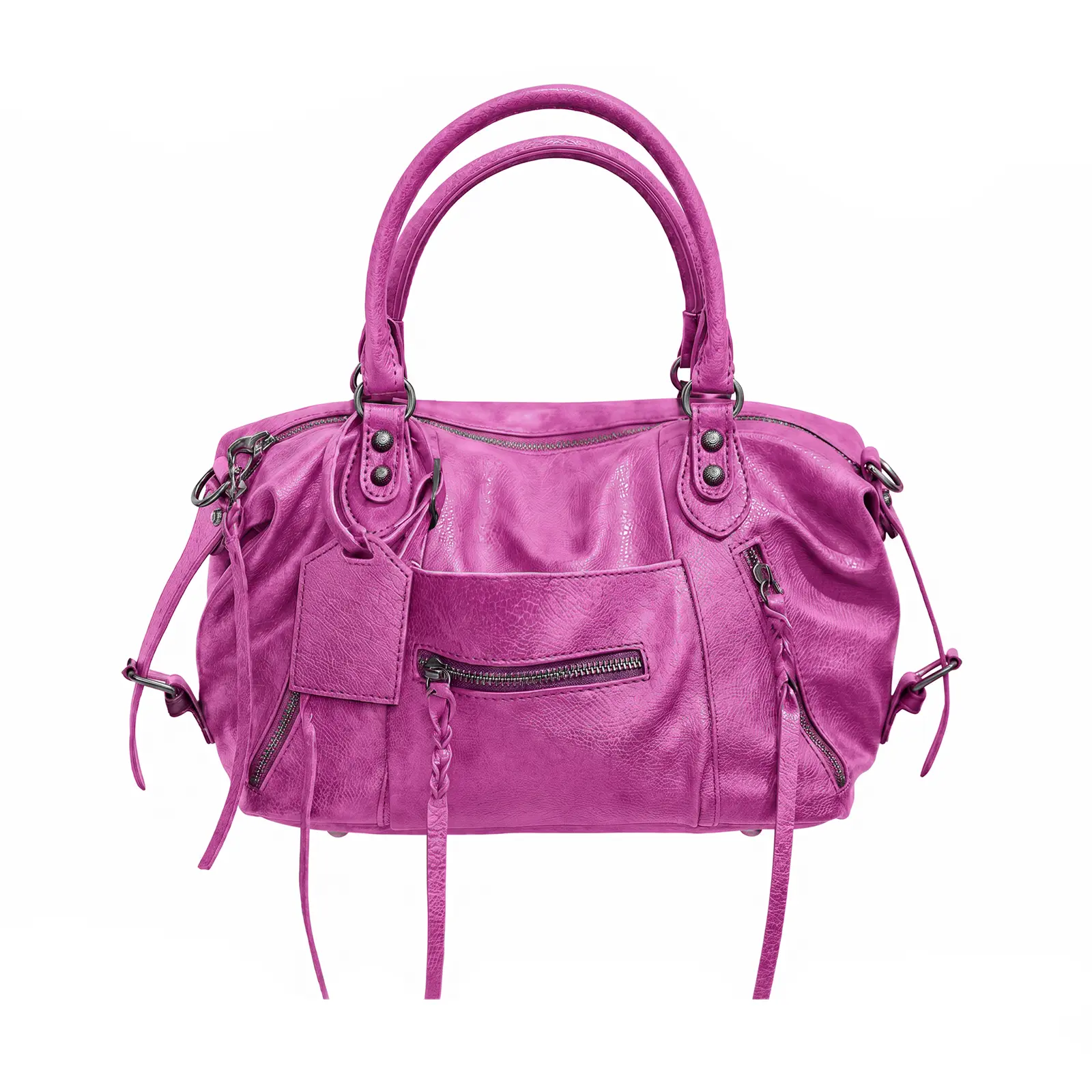 Mini City Bags Vegan Leather Tote Bag (8L) PU Hobo Bags for Women Small Shoulder Crossbody Handbag with Strap