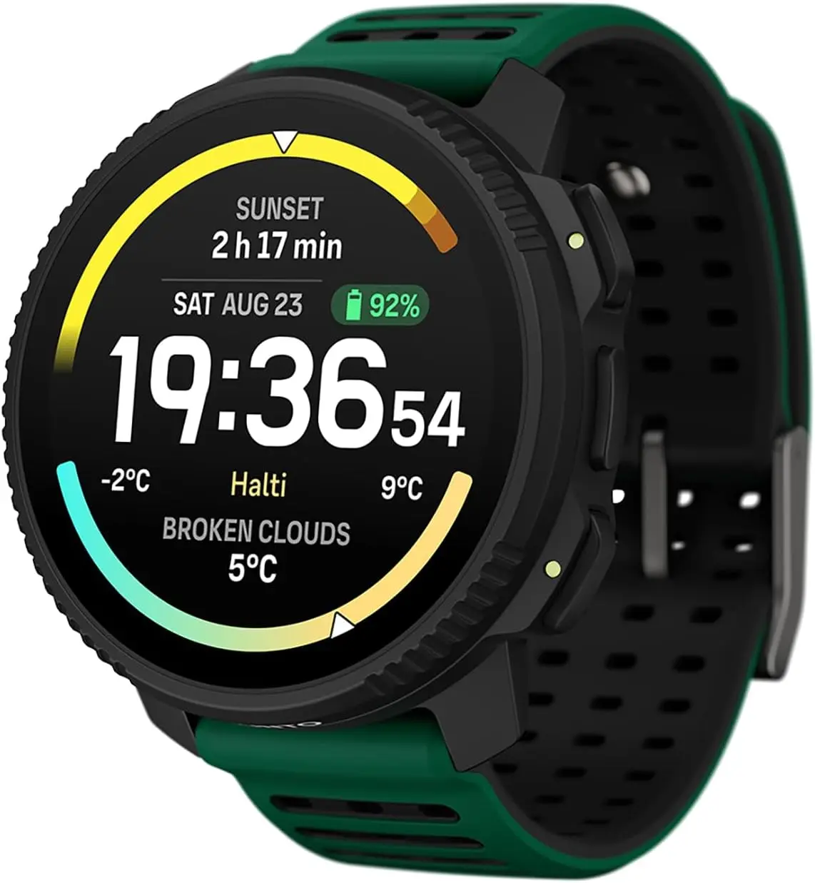 Suunto Vertical 2 GPS Sports Watch with Sapphire Touchscreen, Heart Rate and Sleep Tracker - Pine Green