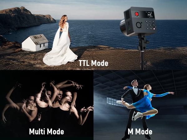 NEEWER Q6 600Ws 2.4G TTL Outdoor Studio Flash App Control, Compatible with Godox, 1/1-1/512, 1/8000 HSS 3000mAh Strobe Light, 30W Bi Color LED Modeling Lamp/400 Full Power Flash/0.01-0.9s Recycle tiktokshopbacktoschool, Filming Light, Studio Video Lightin