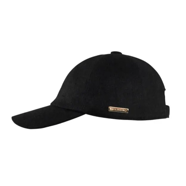 Cashmere Cap - Fine Italian Wool - Jet Black