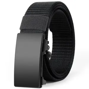 EVEN DOD Men's Nylon Belt with Auto-Lock Buckle - Versatile Casual Outdoor Belt for Middle-aged and Young Adults - Lightweight & Durable for Everyday Wear Women's Western belt
