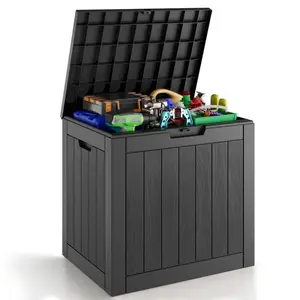 31-Gallon Outdoor Storage Box, Waterproof & UV-Resistant, Perfect for Organizing Patio Furniture, Cushions, Toys, and Tools. Ideal for Patio, Garage, and Deck.