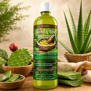 Nopal & Aloe Shampoo 33.9 Fl Oz (1L) – Inspired by Traditional Mexican Botanicals, Hydrating & Softening Hair Formula, Paraben & Sulfate Free
